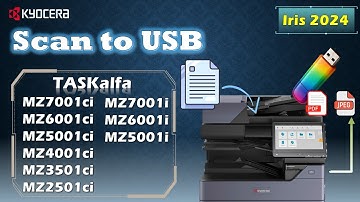 KYOCERA | Scan rechtstreeks naar een USB-flashstation | Scan en sla bestanden direct op vanaf een...