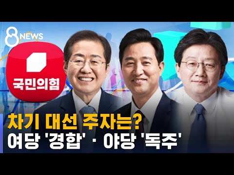 SBS 여론조사 차기 대선 주자 적합도 여당 경합 야당 독주 SBS 