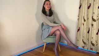 Shiny Cecilia De Rafael Eterno Pantyhose | Shiny Sheer 15 Denier Tights Review & Try On