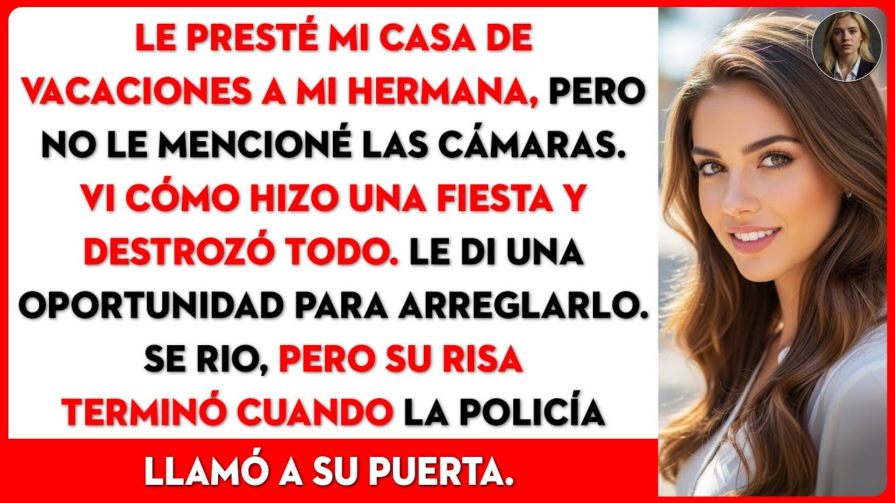 Mi hermana destrozó mi casa de vacaciones y se rio cuando le exigí que arreglara su desastre.