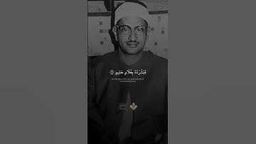 ( رَبِّ هَبْ لِي مِنَ الصَّالِحِينَ ) من سورة الصافات | الشيخ محمد صديق المنشاوي #قرآن