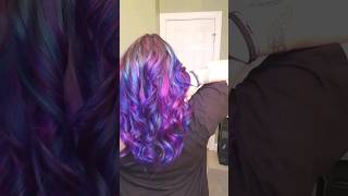 This took over 2 hrs to do Galaxy hair with XMONDO colors Full video is on my channel