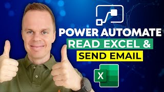 Microsoft Power Automate | Read Excel and send Email | Tutorial