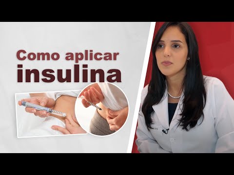 Como aplicar insulina. Autoaplicação da insulina.