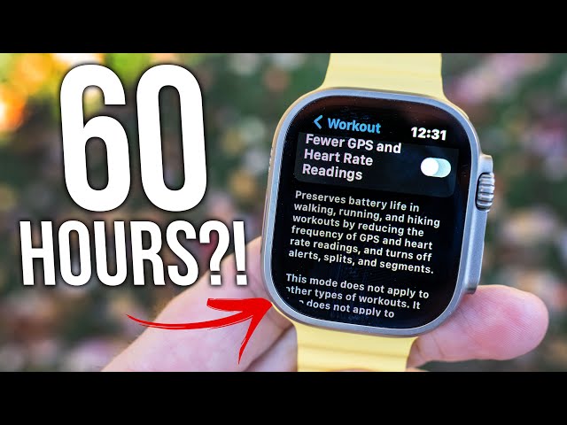60 Hours of Battery Life?! - Testing Low Power Mode for Apple Watch Ultra!  - YouTube
