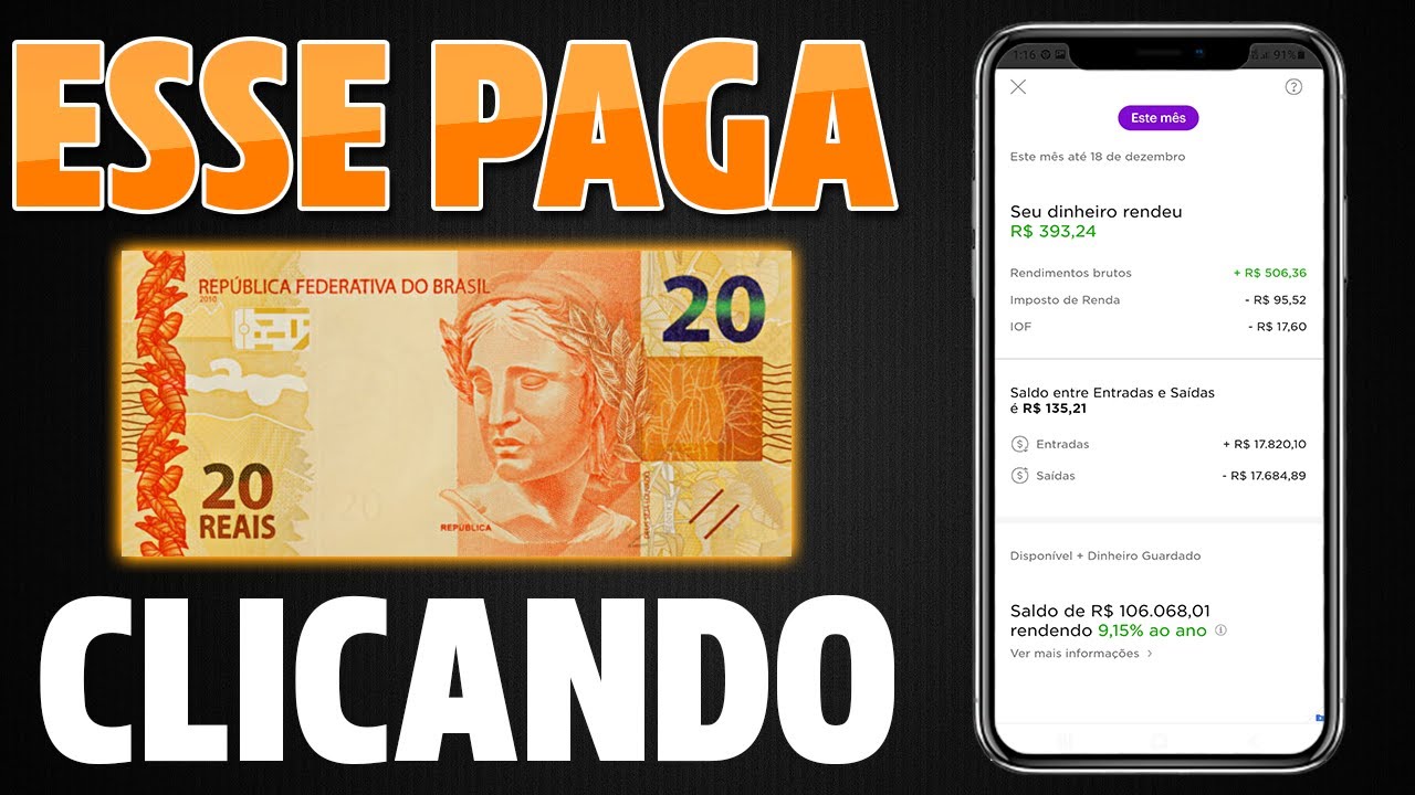 APP PAGANDO R$ 20,00 POR CLIQUE 😱 APP DE GANHAR DINHEIRO por CLIQUE (Renda Extra na Internet 2022)