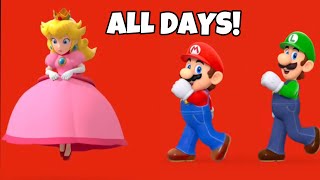 Updated: ALL Super Mario Nintendo Today Calendar Animations