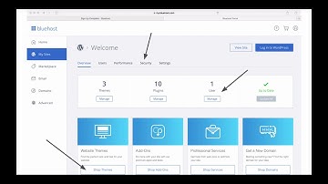 Setup Office In the Cloud - 4 - Opening Wordpress dashboard from Bluehost