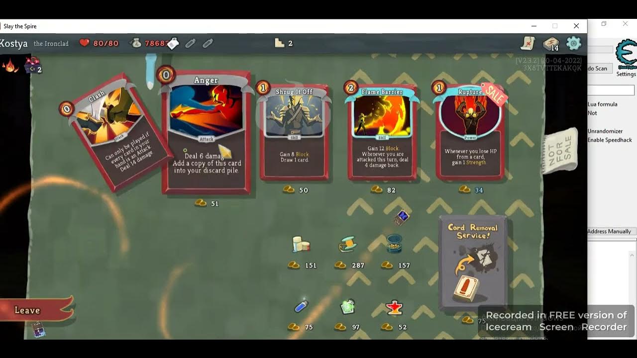 How to hack Slay the spire(cheat engine) - YouTube