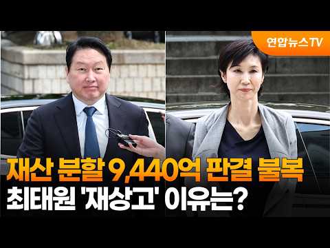 재산 분할 9,440억 판결 불복…최태원 '재상고' 이유는? / 연합뉴스TV (YonhapnewsTV)