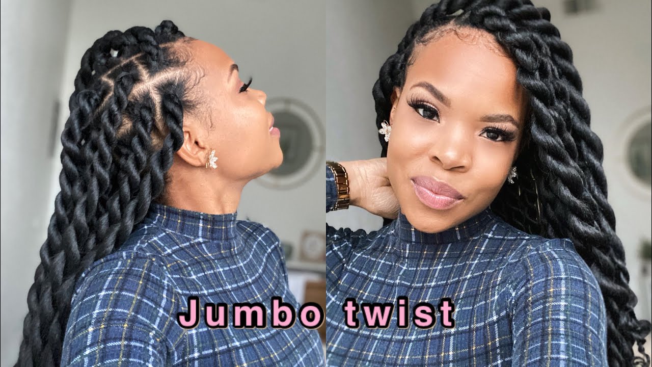 Easy method for Jumbo Twist, On short natural hair