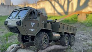 RC CRAWLING 6x6 OFF-ROAD IN MY GARDEN FIRST TESTDRIVE!!! SCALE U.S ARMY TRUCK