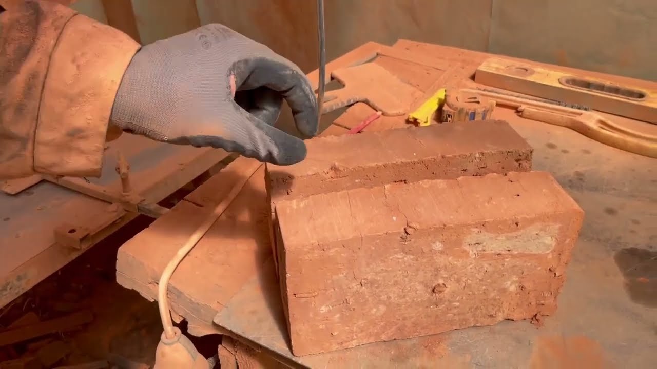 Як готують цеглу для пічної кладки. Після обробки навіть дешева цегла має гарний вигляд
