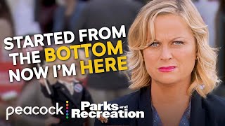 Leslie failing upwards for 50 minutes | Parks and Recreation