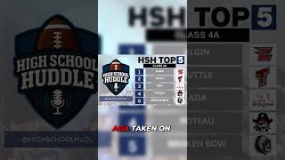 Top 4A Football Rankings Revealed