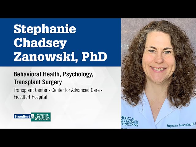 Watch Dr. Stephanie Zanowski, psychologist, transplant on YouTube.