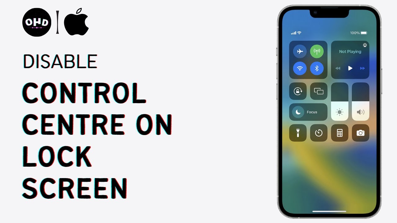 How to Disable Control Centre on Your iPhone Lock Screen iOS 16 (2023) YouTube