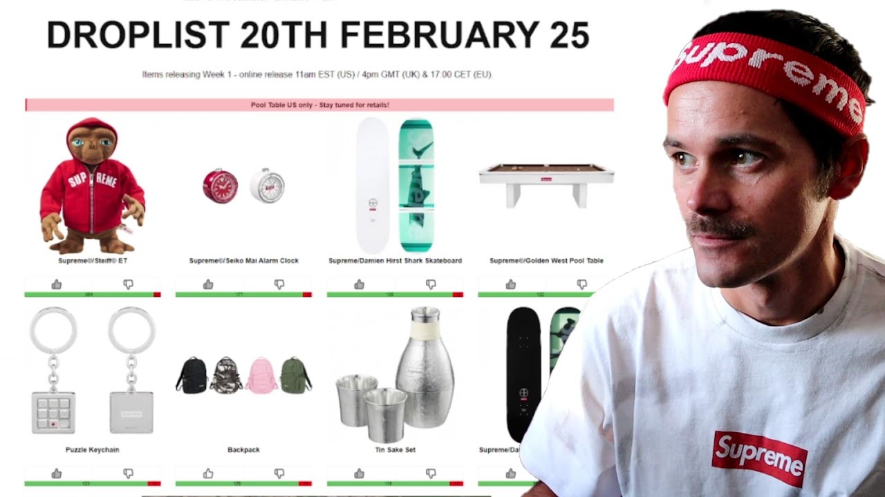 SUPREME X DAMIEN HIRST - FULL DROPLIST REVIEW (E.T.?!?) - YouTube