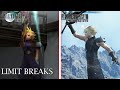 Final fantasy vii rebirth  all limit breaks comparison  original vs rebirth