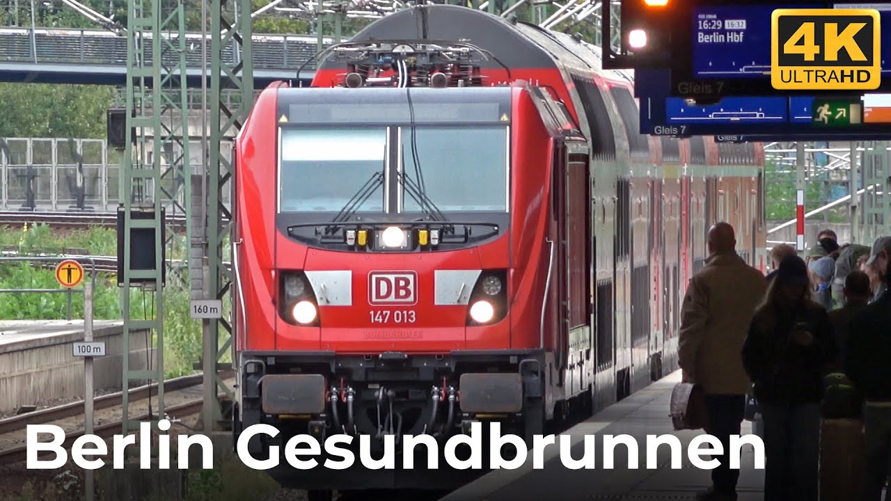 Berlin Gesundbrunnen Bahnhof - 26.09.2024: Spätnachmittag im lebhaften Verkehrsknotenpunkt