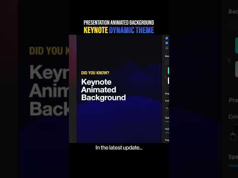 Keynote Presentation is more interesting?than ever with Dynamic theme