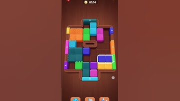 Wood Away Colour Block Jam level 489 #colorblocks #puzzle