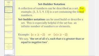 Set-Builder Notation