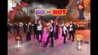 [Kpop cover in Public] PENTAGON 펜타곤 - DO or NOT |HALLOWEEN VERSION| ft. Excelent, Inari [ONE TAKE]