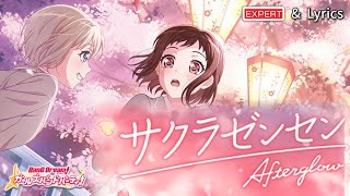【ガルパ】 Afterglow『サクラゼンセン』  （EXPERT with Lyrics）【BanG Dream!】