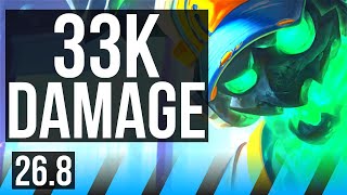 THRESH vs FIZZ (MID) | 33K damage, Fleet Footwork | NA Grandmaster | 26.8