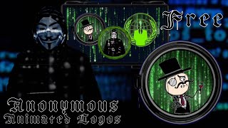 Anonymous - chroma key Animated Logo Showcase | Blue & Black Backgrounds | Free to Use