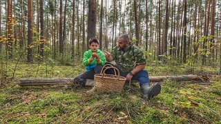 Рыбалка, Дача, Поход за грибами в Осенней Лес.
