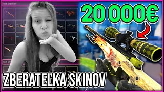 TOTO DIEVČA MÁ CS:GO INVENTÁR ZA 20-Tisíc € ! - Wingman & Rozhovor | TomT