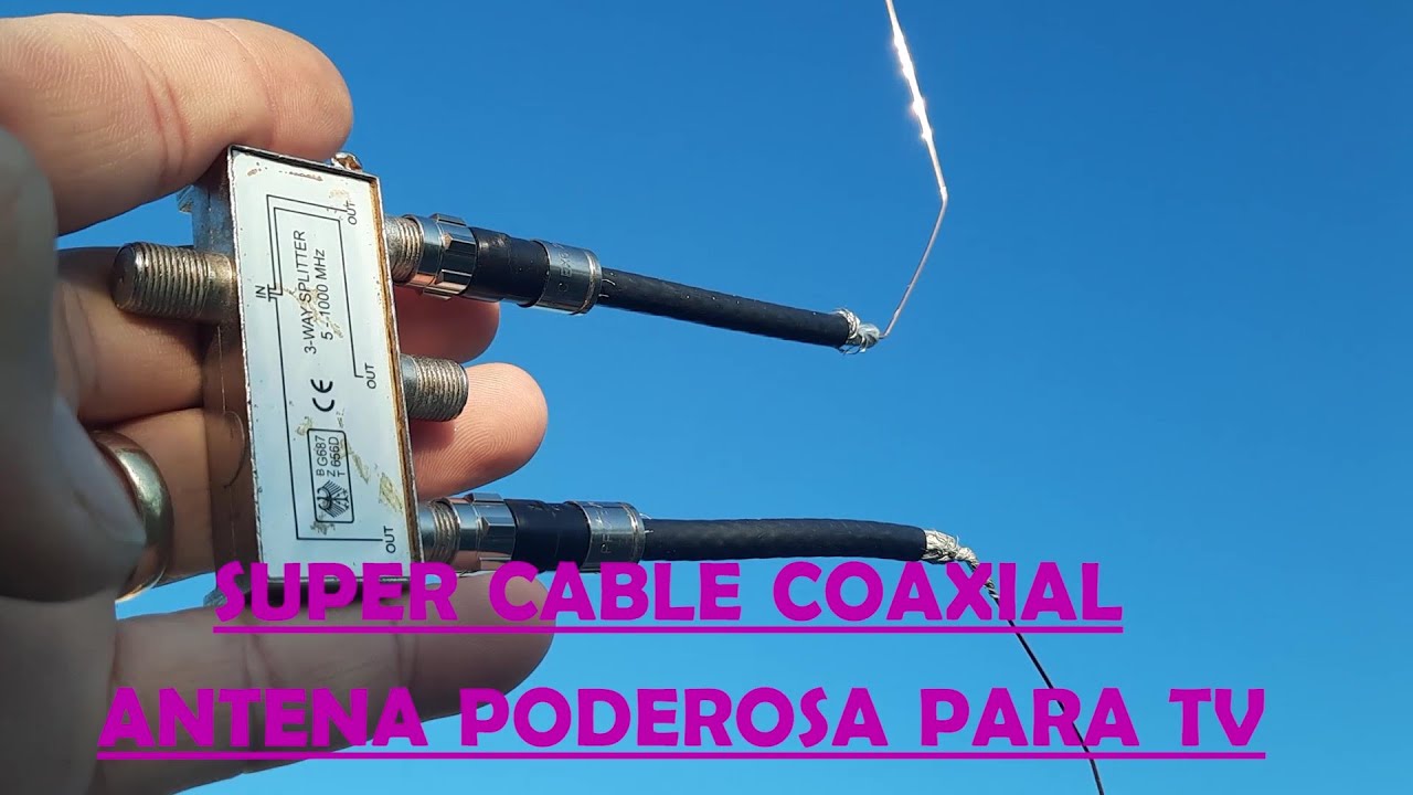 Super cable coaxial antena poderosa para tv ¿Quieres una mejor señal