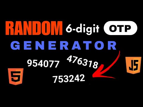 How to generate a random OTP using Javascript