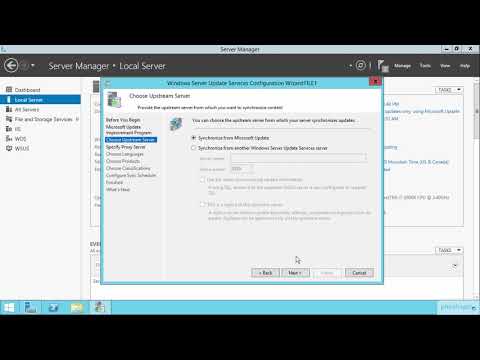 Install and Configure the WSUS Role