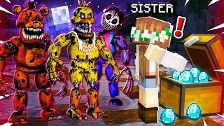 TROLLING MY LITTLE SISTER IN MINECRAFT! (scary)