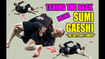 Take the Back from Sumi Gaeshi (aka Butterfly Sweep): No Gi BJJ/Jiu-Jitsu/MMA