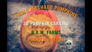 Paulo Machado 3D Pumpkin Carving - R.A.M. Farms Pumpkin Patch
