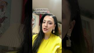 Tek rujla makyaj 💄 5 dakikada hazırız #makeup #makyaj #mac