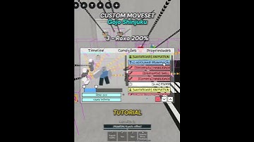 Gojo Shinjuku - Custom Moveset (TUTORIAL)  #roblox #jjs #skillbuilding #gojo #tutorial