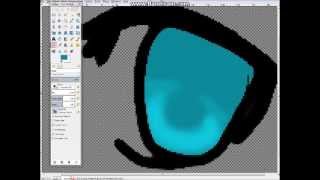 How I Color An Anime Eye (Gimp)