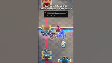Can you defend this push with the lowest elixir? #clashroyale #funny #memes #steallikeaboss