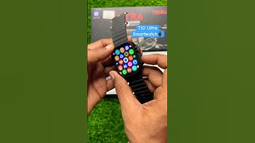 T10 Ultra smartwatch with apple logo #t10 #ultra #smartwatch #apple #logo #tech #shorts