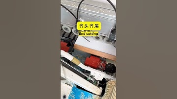 45 degree edge banding machine (HC-3900) #edgebandingmachine #edgebander #woodworkingmachinery #pvc