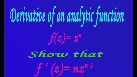 How to find derivative of an analytic function fourth example(PART-4) BY EASY MATHS EASY TRICKS
