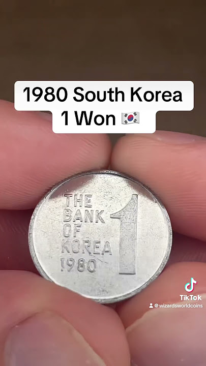 1980 South Korea 1 Won 🇰🇷 #korea #coin #interesting #money #korean #southkorea #seoul #vintage