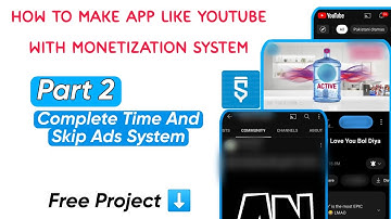 How to make app like youtube in sketchware + Monetization + Community Tab #sketchware #HkApps