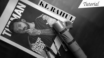 How to draw KL Rahul Step by Step || Dream 11 IPL 2021 [ KL Rahul ]  #SaddaPunjab #PunjabKings