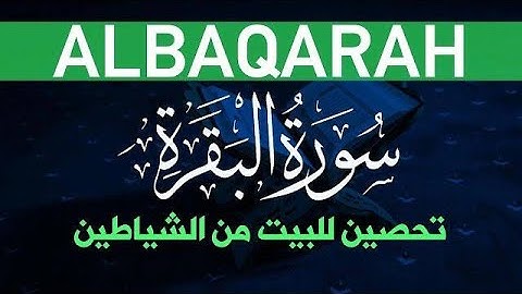 سورة البقرة لطرد الشياطين من المنزل بصوت القارئ حسين عبدالظاهر
